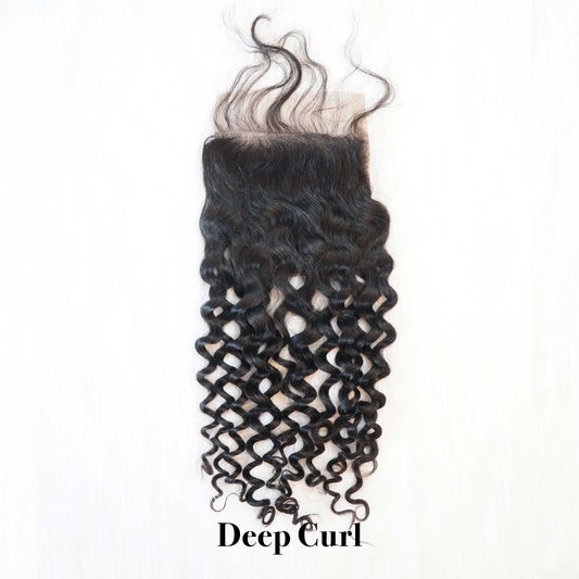 Raw Deep Curly Closure
